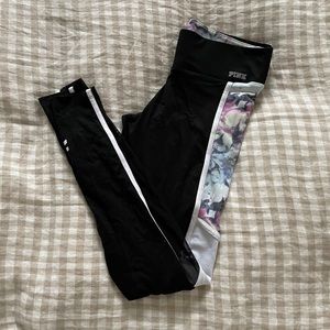 PINK Victoria’s Secret black colorful Leggings S
